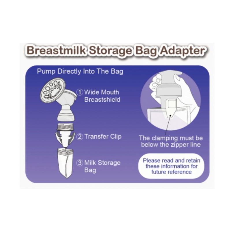 Autumnz Breast Milk Storage Adaptor (Wide Neck)
