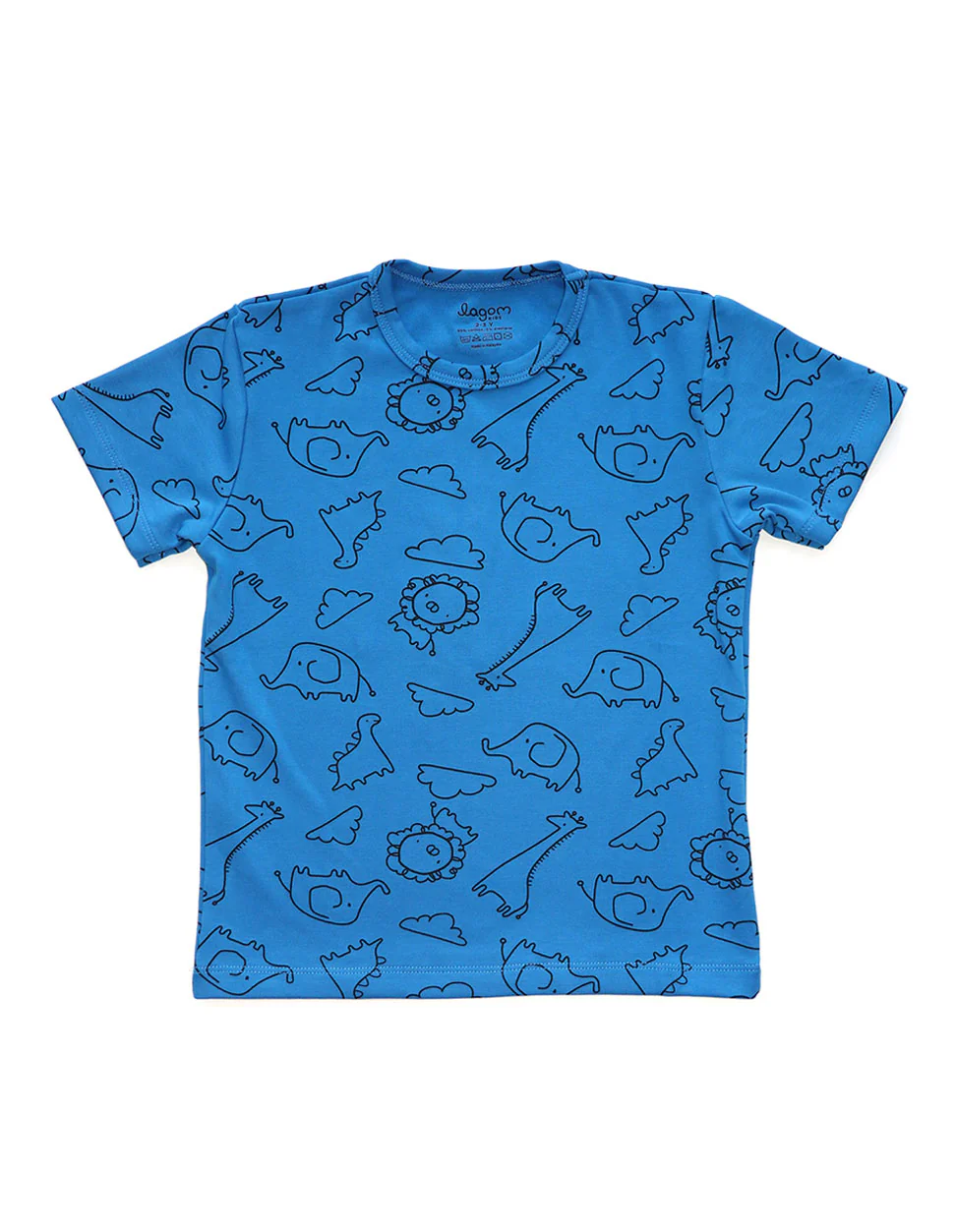 Lagom Kids Blue Safari SS Top