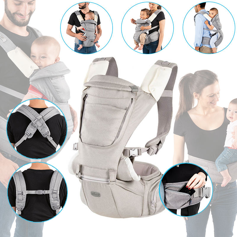 Chicco Hip Seat Baby Carrier Hazelwood/Titanium 