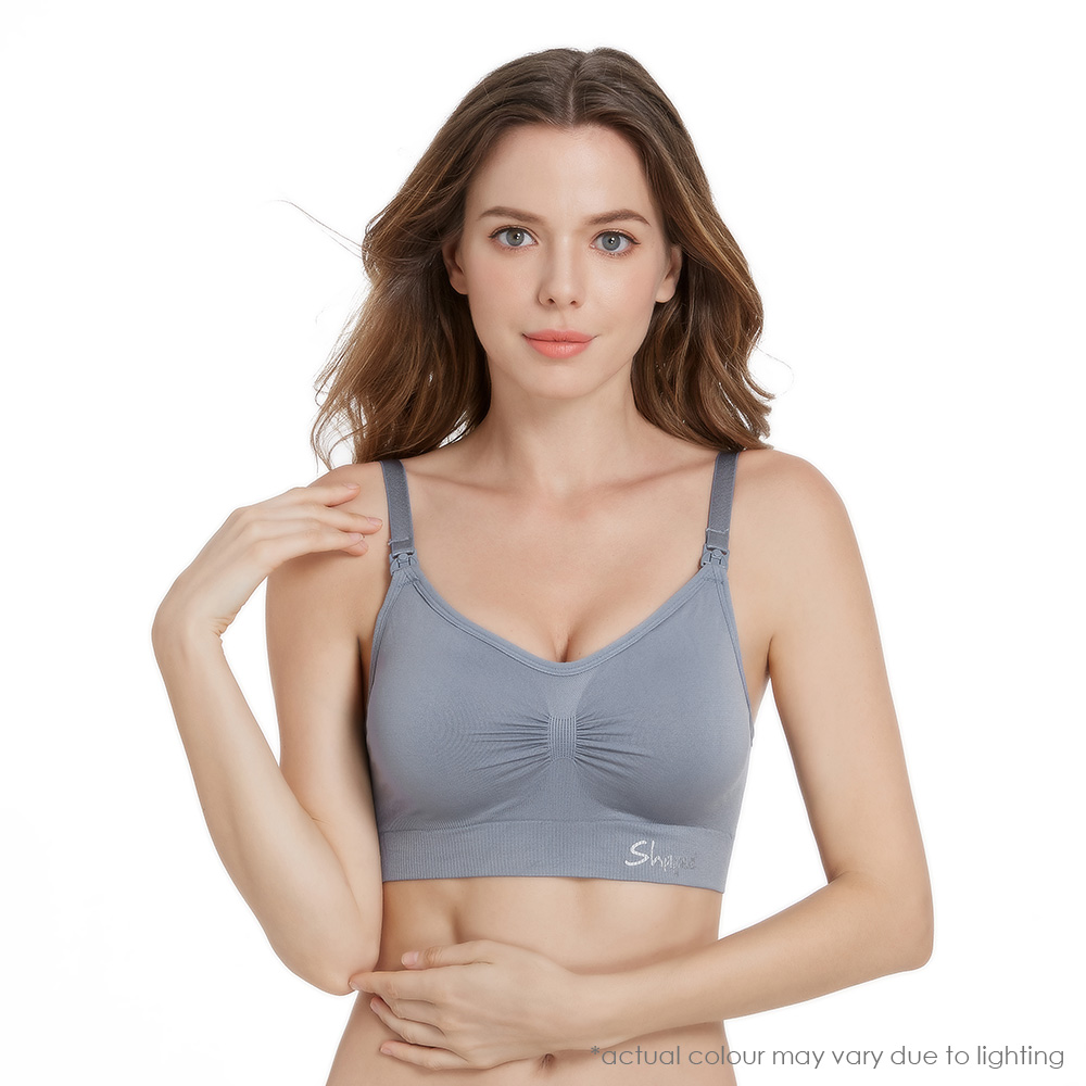 Shapee Classic Nursing Bra - Dusty Blue