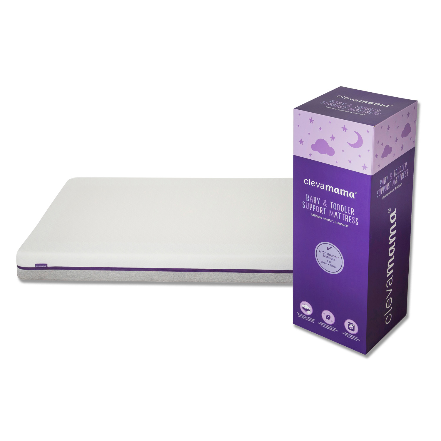 baby-fair Clevamama Airgo Support Cot Size Mattress (Various Sizes Available)