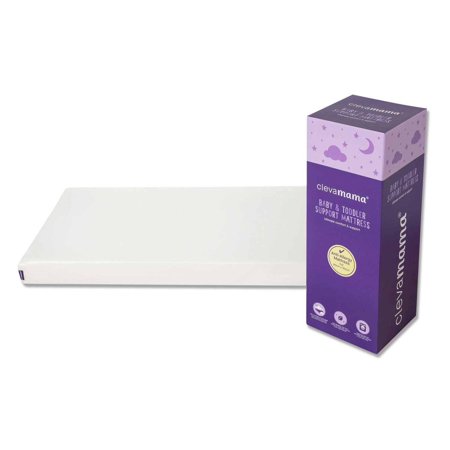 baby-fair Clevamama Anti-Allergy Cot Size Mattress (Various Sizes Available)