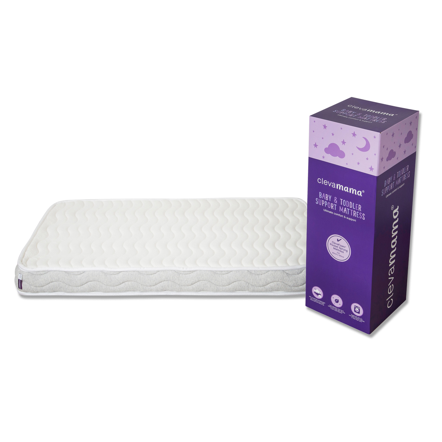 Clevamama ClevaFoam Pocket Sprung Mattress (Various Sizes Available)