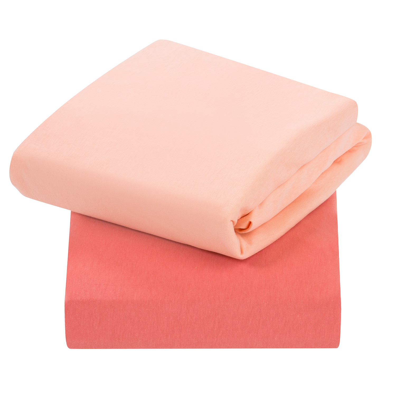Clevamama Jersey Cotton Fitted Sheets 60X120X12CM (Pack of 2) - Assorted Colours