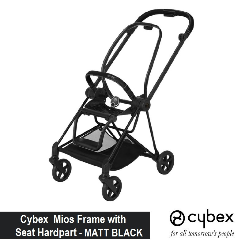 Cybex Mios Frame (Matte Black) + Seat Pack (Asst Colors) Bundle