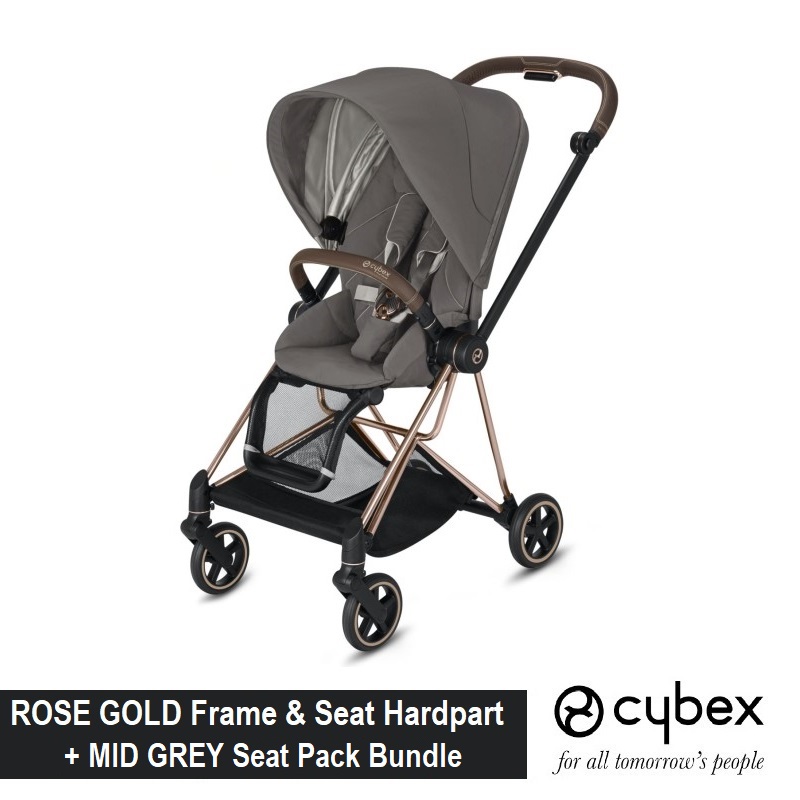 Cybex Mios (ROSE GOLD) Frame & Seat Hardpart + Seat Pack (Asst Colors) Bundle