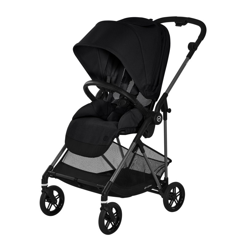 baby-fair Cybex Melio Carbon DEEP BLACK Stroller