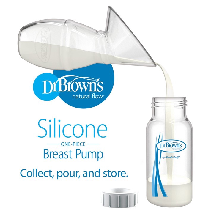Silicone One-Piece Breastpump w/ 120ml Narrow Neck Bottle