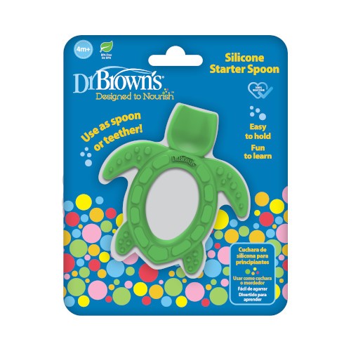(Buy 1 Free 1) Silicone Starter Spoon, Turtle