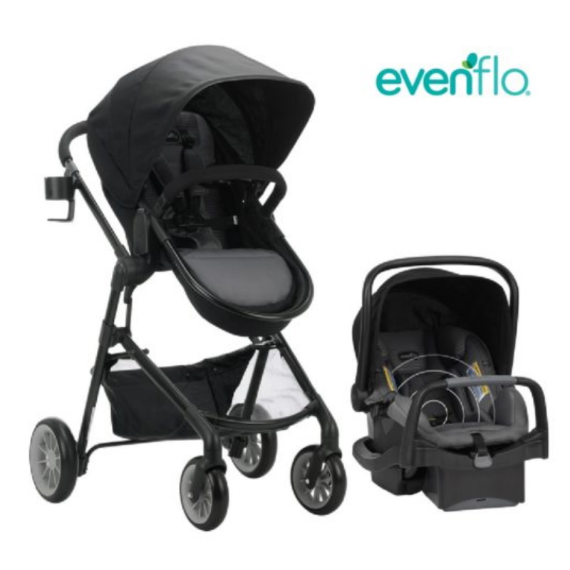 Evenflo Pivot Travel System - Stroller and Carseat (Dark Grey)