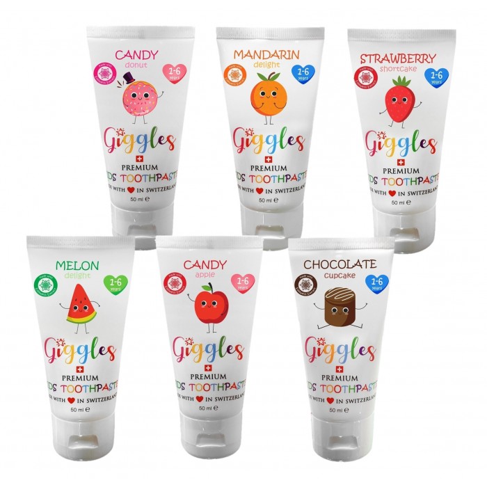 baby-fair Giggles Fluoride Toothpaste 50ml (for 1-6 Years) - Assorted - BUY 1 GET 1 FREE!