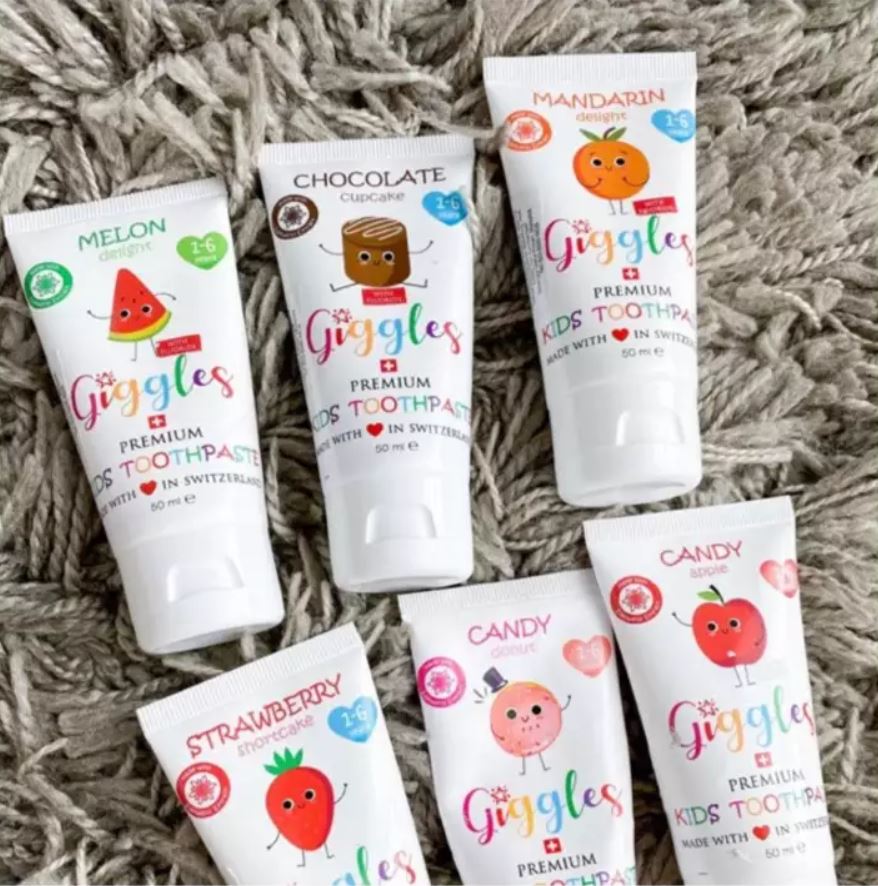 Giggles Fluoride Toothpaste 50ml (for 1-6 Years) - Assorted - BUY 1 GET 1 FREE!