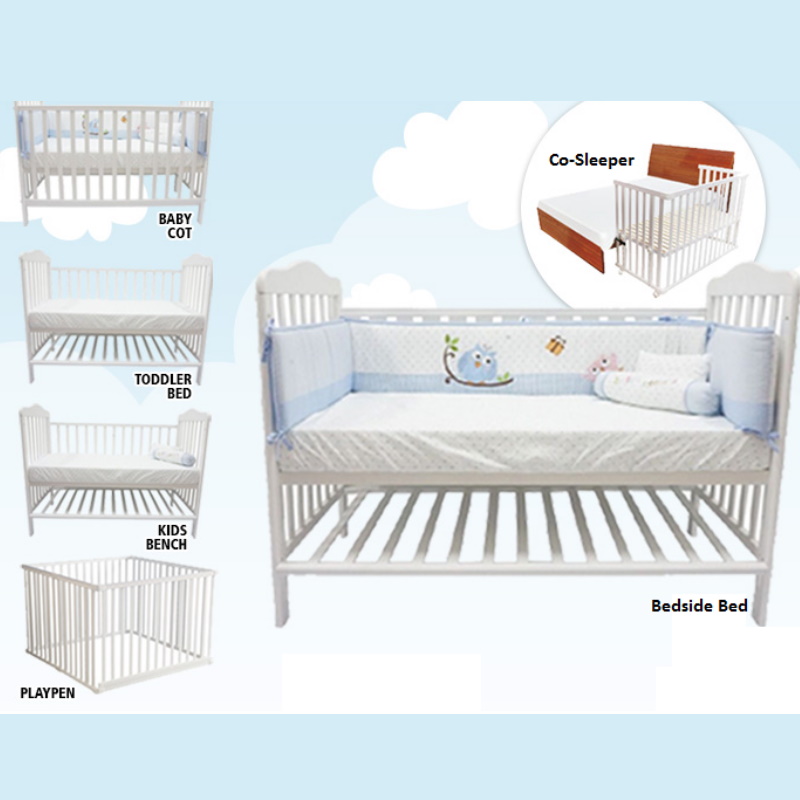 happy wonder 5 in 1 convertible baby cot