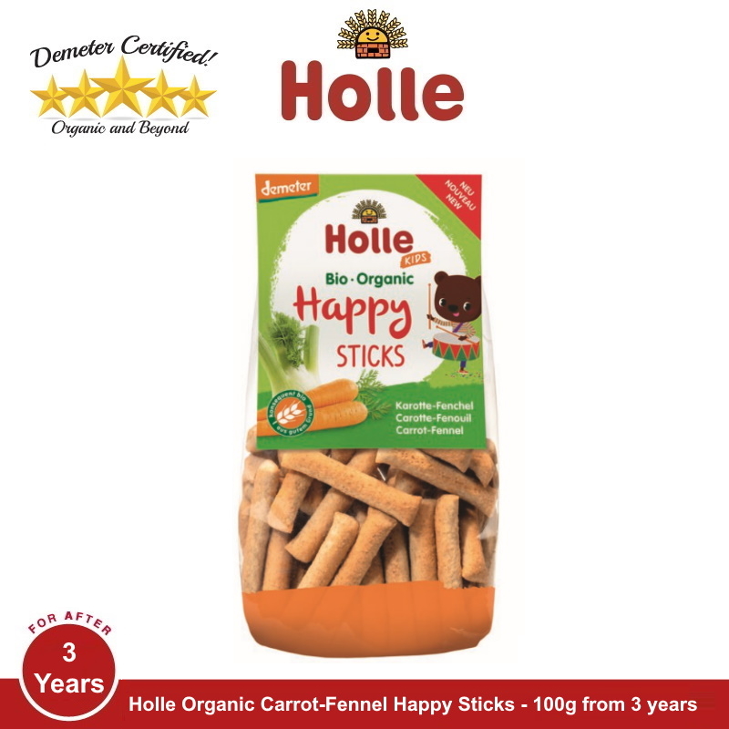 HOLLE Organic Happy Sticks Carrot-Fennel 100G