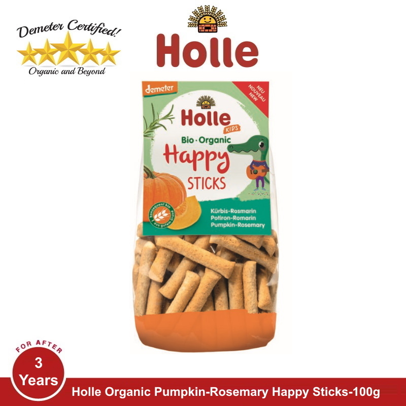HOLLE Organic Happy Sticks Pumpkin-Rosemary 100G