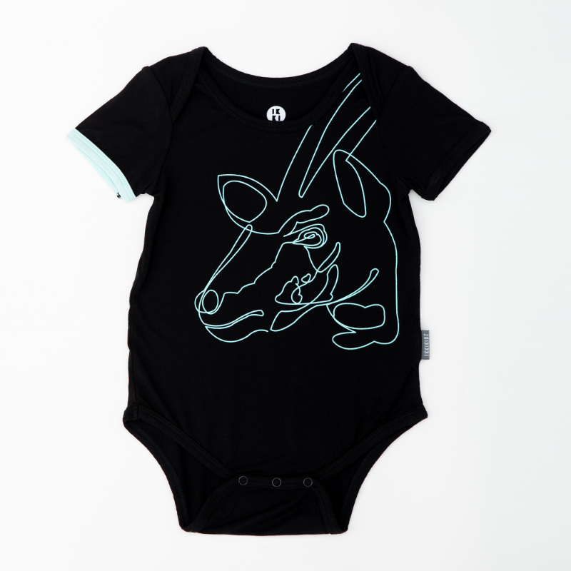 ikkikidz Saola Baby Onesie Short Sleeve