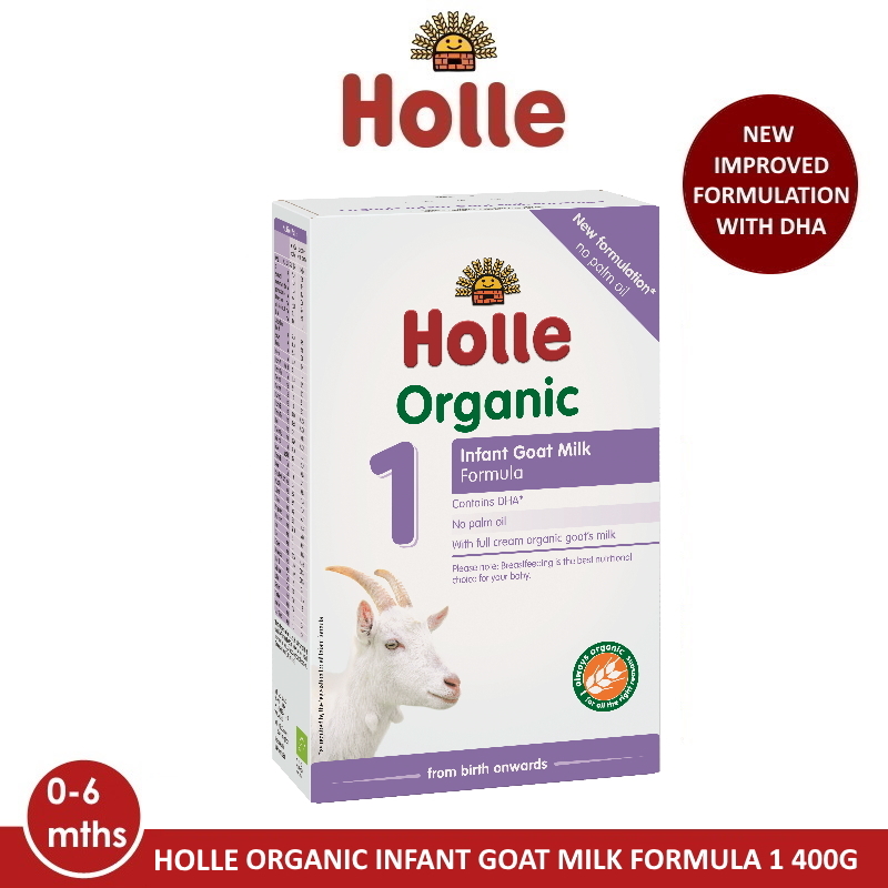 baby-fair HOLLE Organic Infant Goat Milk Formula 1 with DHA 400G