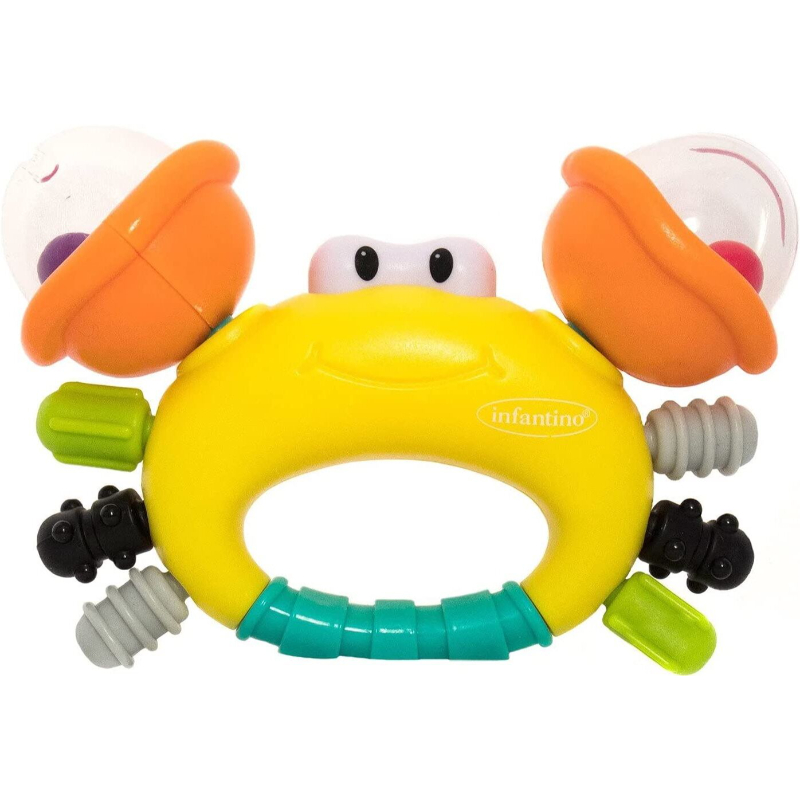 Infantino Rattle & Teether Sand Crab