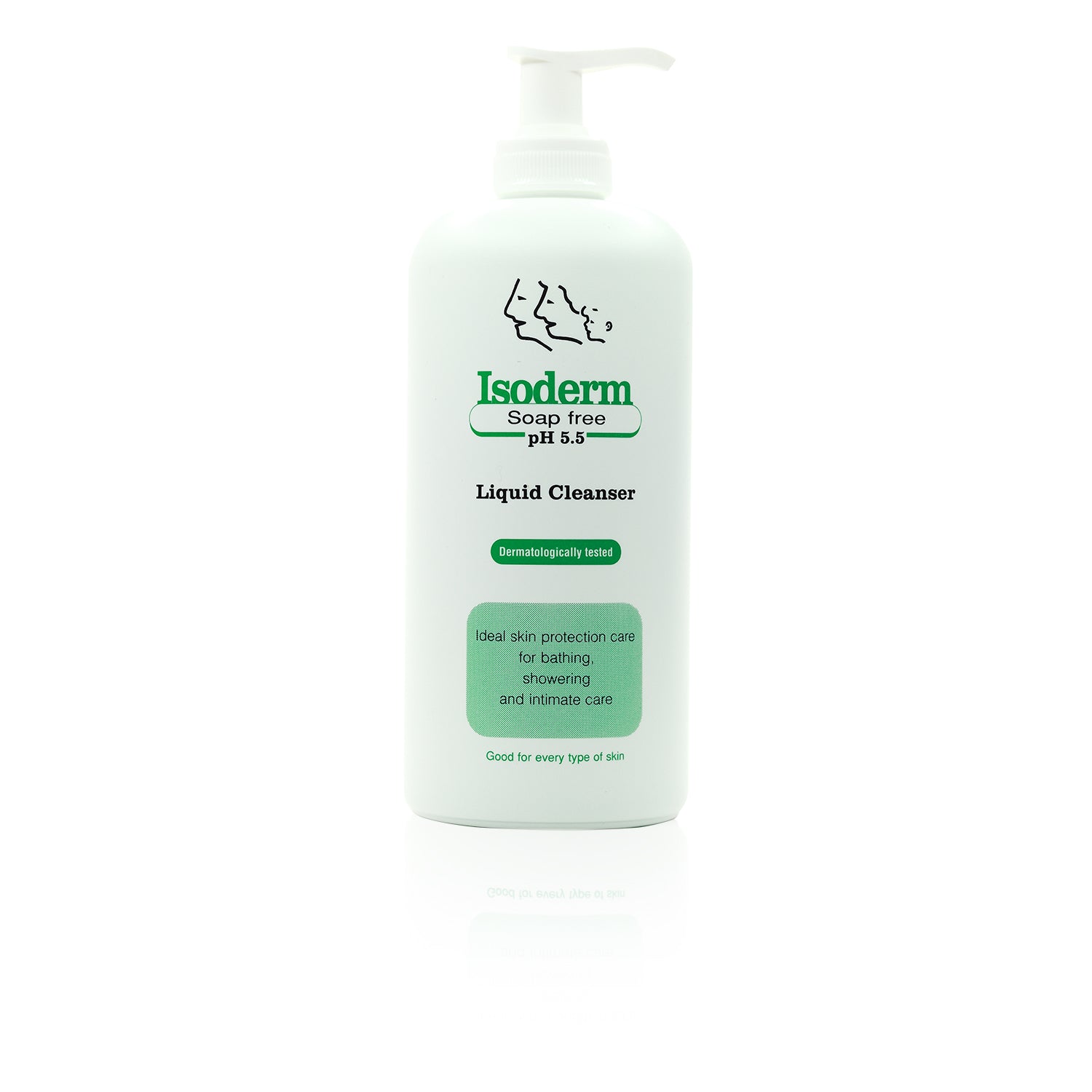 Isoderm Liquid Soap-Free Cleanser With Pump 500ml Bundle of 2