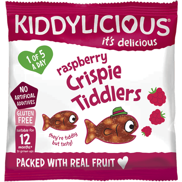 Kiddylicious Case Deal - Raspberry Crispie Tiddlers (18 pkt in a CASE)