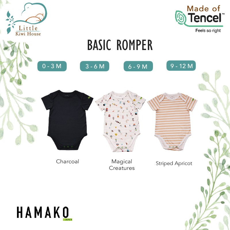 Made from Premium Grade Tencel Intimate | Hamako Baby Basic Romper