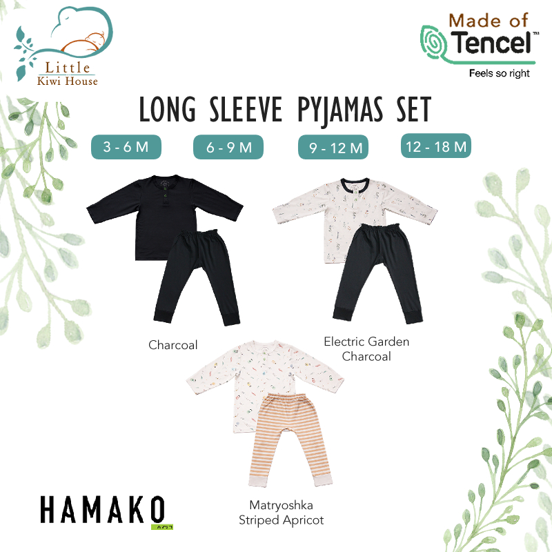 Made from Premium Grade Tencel Intimate | Hamako Baby Long Sleeve Pyjamas Set