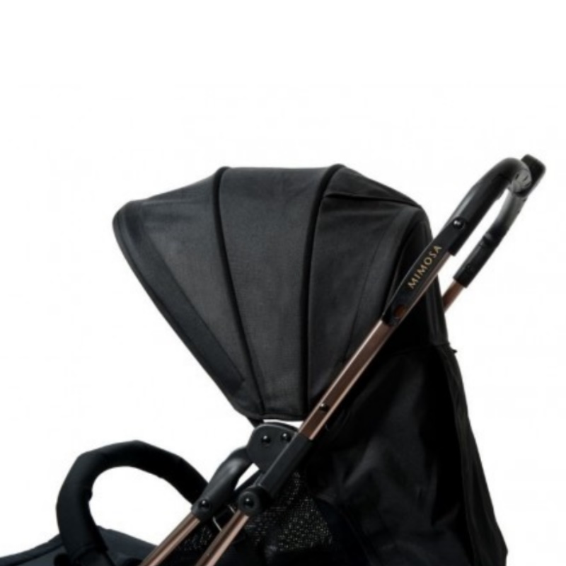 Mimosa Cabin City+ Backpack Stroller (Rose Gold/Black) - Extended Canopy