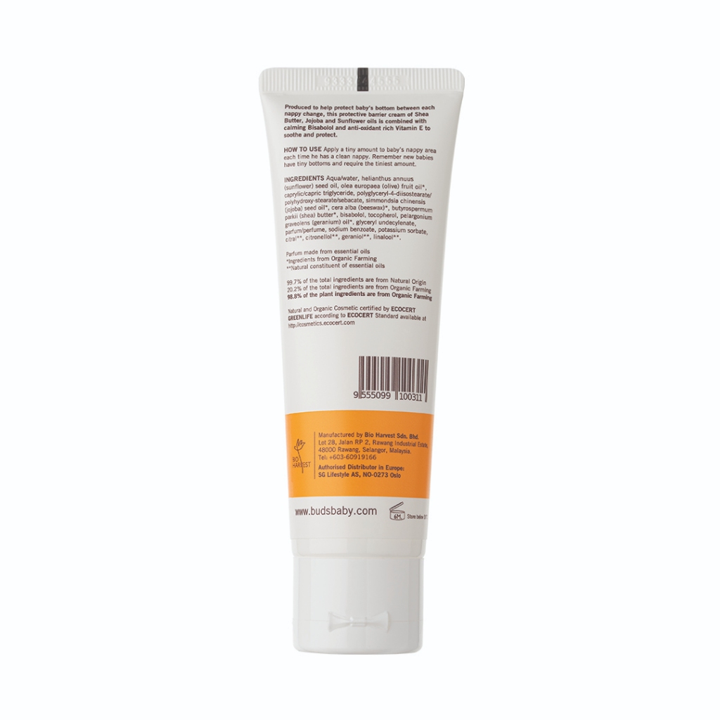 Buds Organics BEO Nappy Time Change Cream 75ml