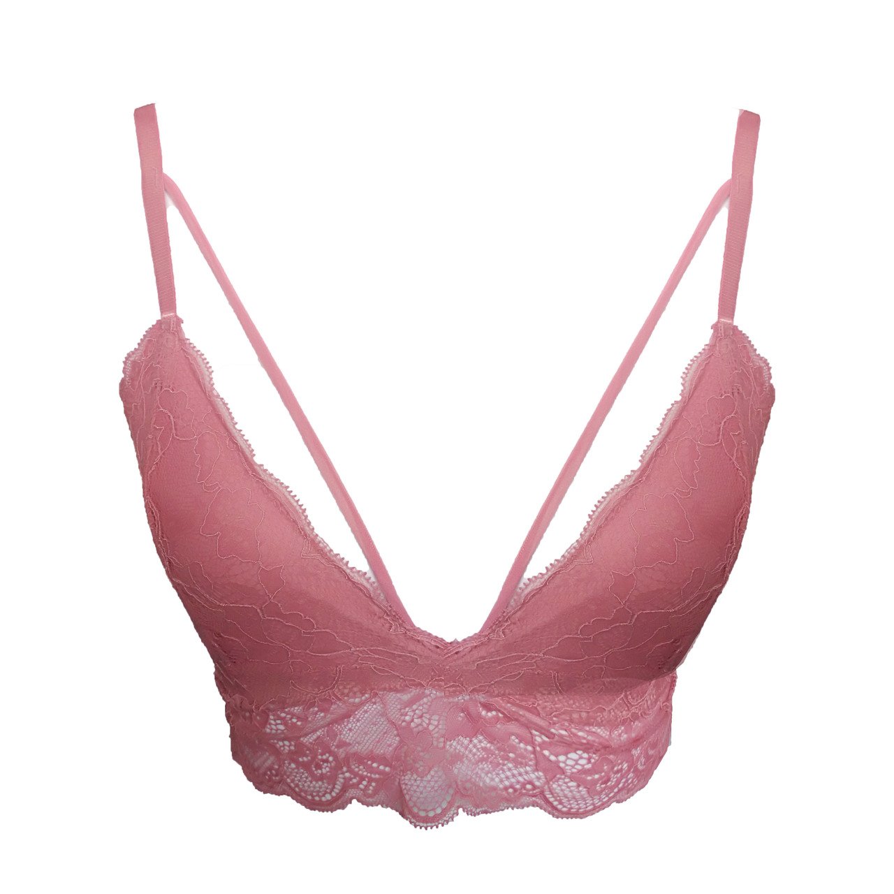 Our Bralette Club The OBClassic Midi Unpadded Bralette in Pink