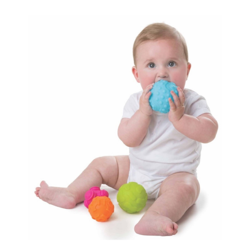 baby-fair Playgro Textured Sensory Balls Toy (4-Pack)