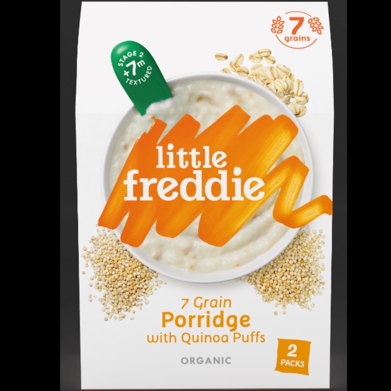 Little Freddie Organic 7 Grain Porridge with Quinoa Puffs - 160g