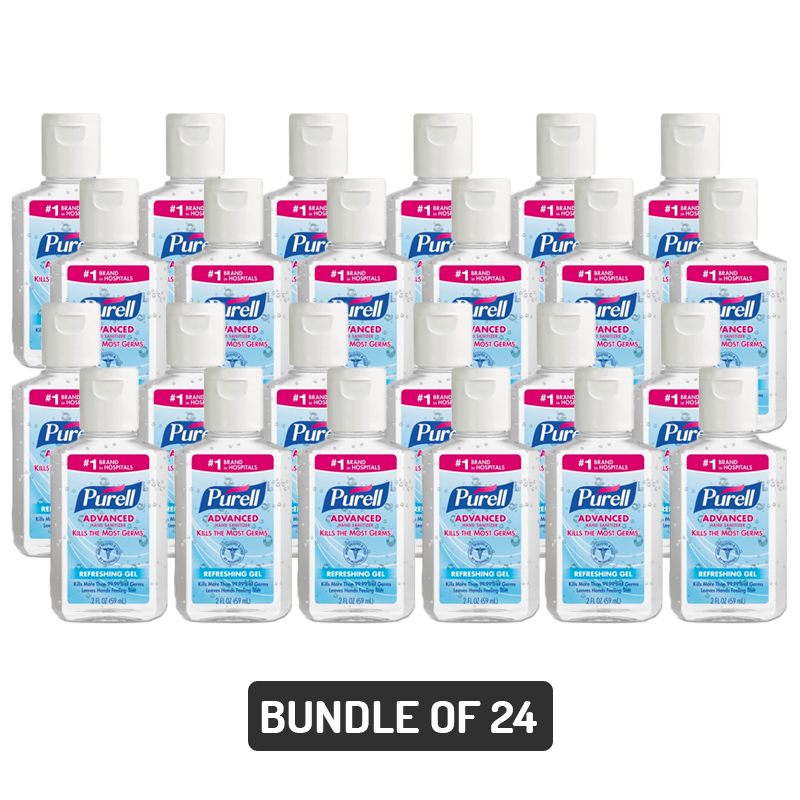 Purell Advanced Instant Hand Sanitizer Botlle 2oz/59ml - Pack of 24