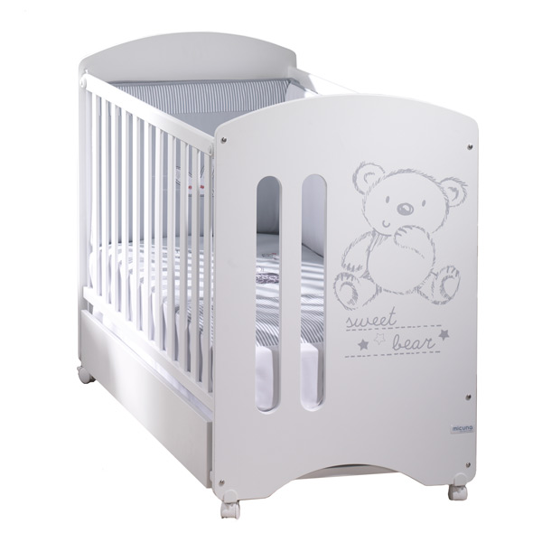 Micuna Sweet Bear Co-Sleeper Baby Cot with Patented Relax System (Made in Spain) (Unique Double Locking Mechanism for Extra Safety) + Various Mattress Available