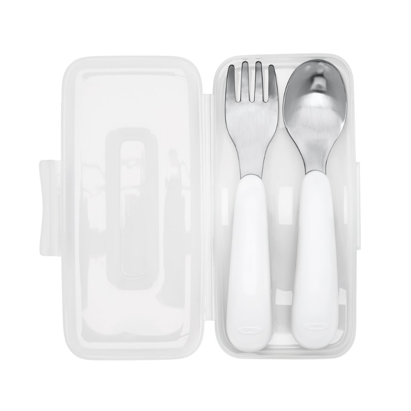 OXO TOT On-The-Go Fork and Spoon Set - Teal