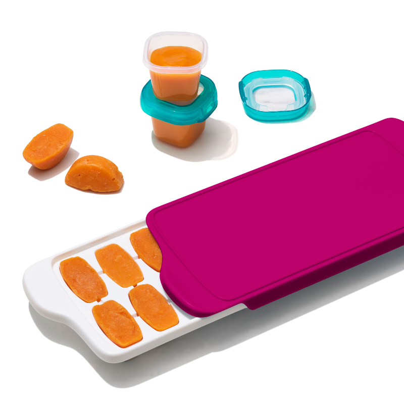 OXO TOT Baby Food Freezer Tray with Lid - Pink