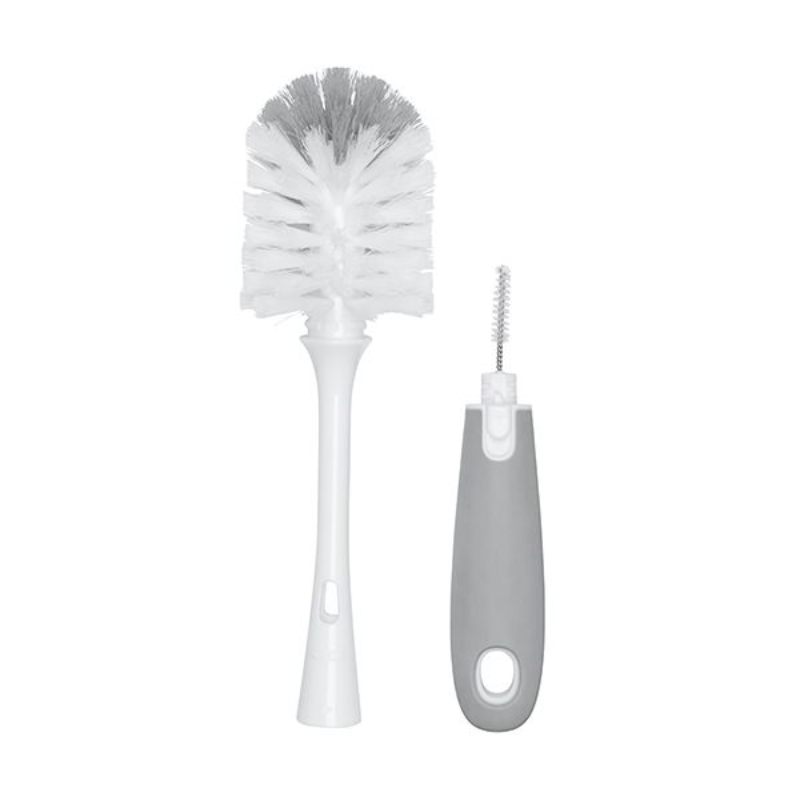 baby-fair OXO TOT Bottle Brush with Detail Cleaner & Stand - Grey