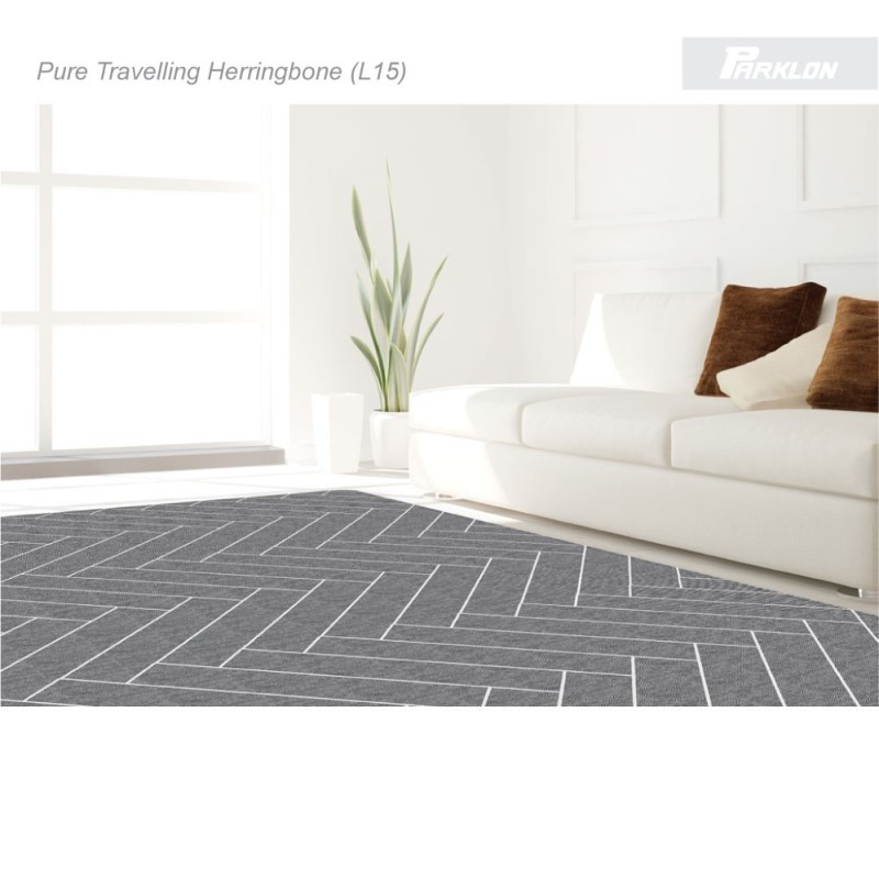 Parklon Bumper Playmat Pure Travelling Herringbone (L15)