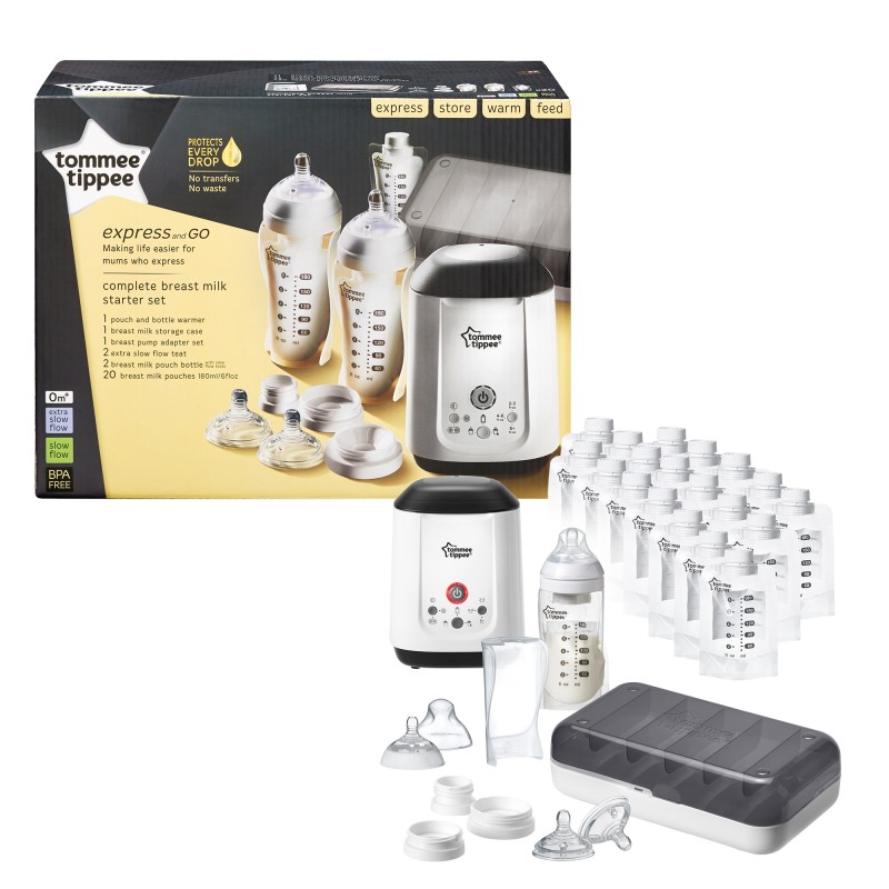 Baby Fair | Tommee Tippee Express & Go Complete Breast Milk Starter Set