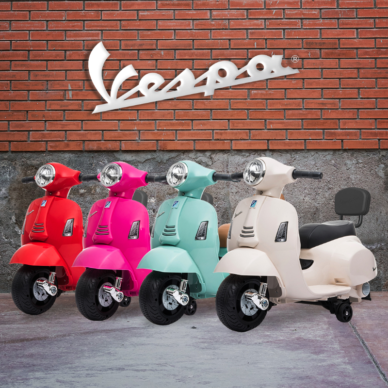 baby-fair Vespa GTS Mini Electric Ride-On Kids Scooter