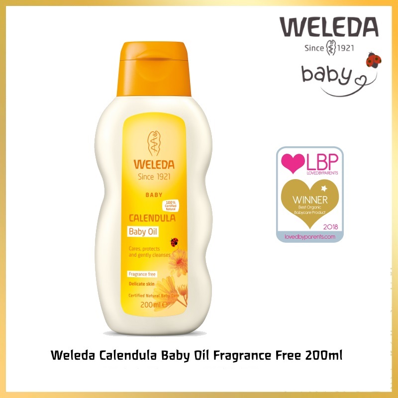 Weleda Calendula Baby Oil - Fragrance Free 200ml