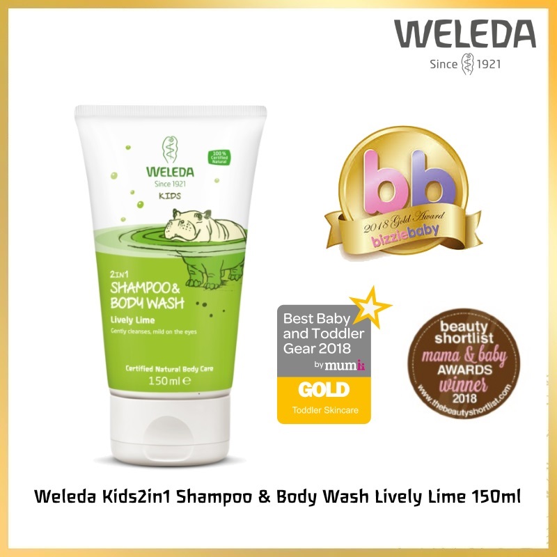 baby-fair Weleda Kids 2in1 Shampoo & Body Wash Lively Lime 150ml